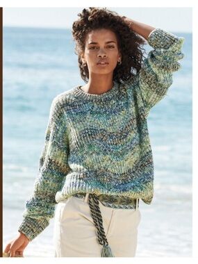 Peruvian Connection La Jolla Ombré pullover sweater